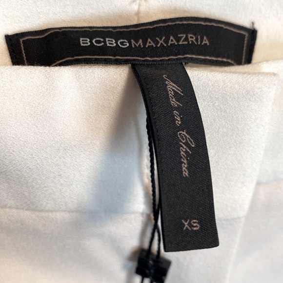 NWT [BCBGMaxAzria] Kurra Off White Straight Dress Pants - Women's Sz XS - Picture 10 of 12